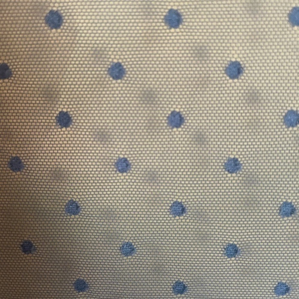 Victoria Secret Transparent Blue Polk Dot Blouse Size Medium - Picture 5 of 5